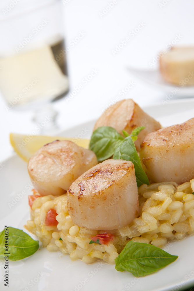 Scallops Risotto Scallops Risotto