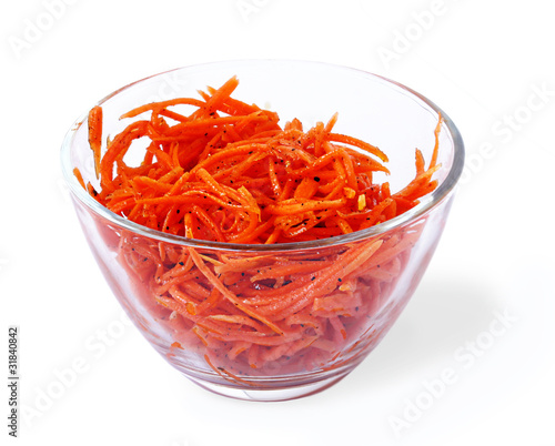 Grated sharp  carrot photo