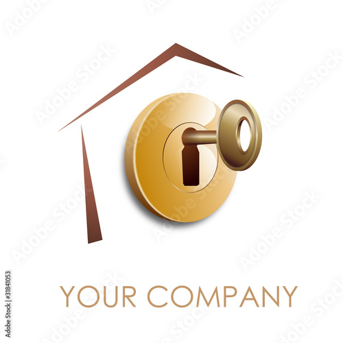 Logo home security # Vector