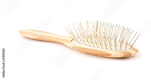 Wooden hairbrush