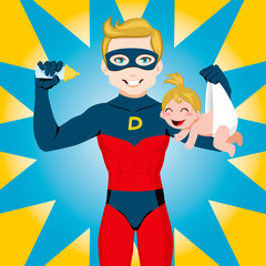 Fototapete Superhelden Super Hero Dad  © Kakigori Studio
