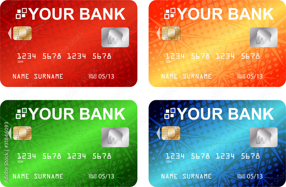 credit cards - vector credit cards - vector