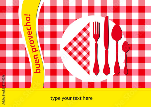 tovaglietta a quadretti in spagnolo