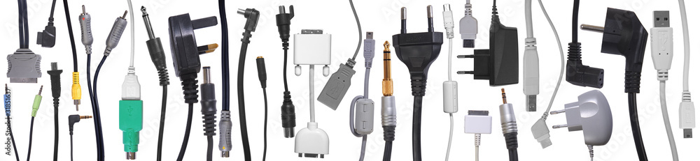 Cables, Connector and jacks collection Cables, Connector and jacks collection
