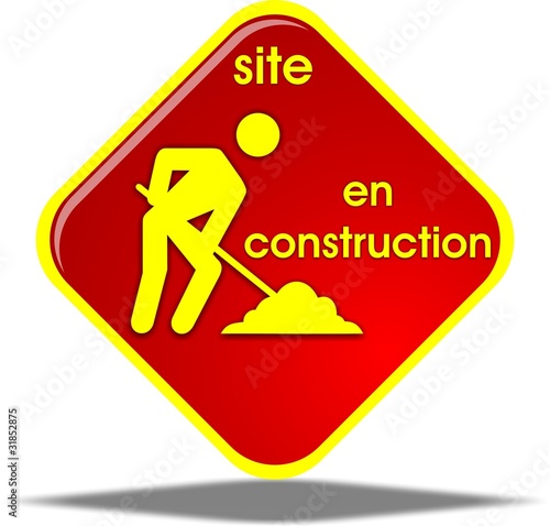 bouton site en construction