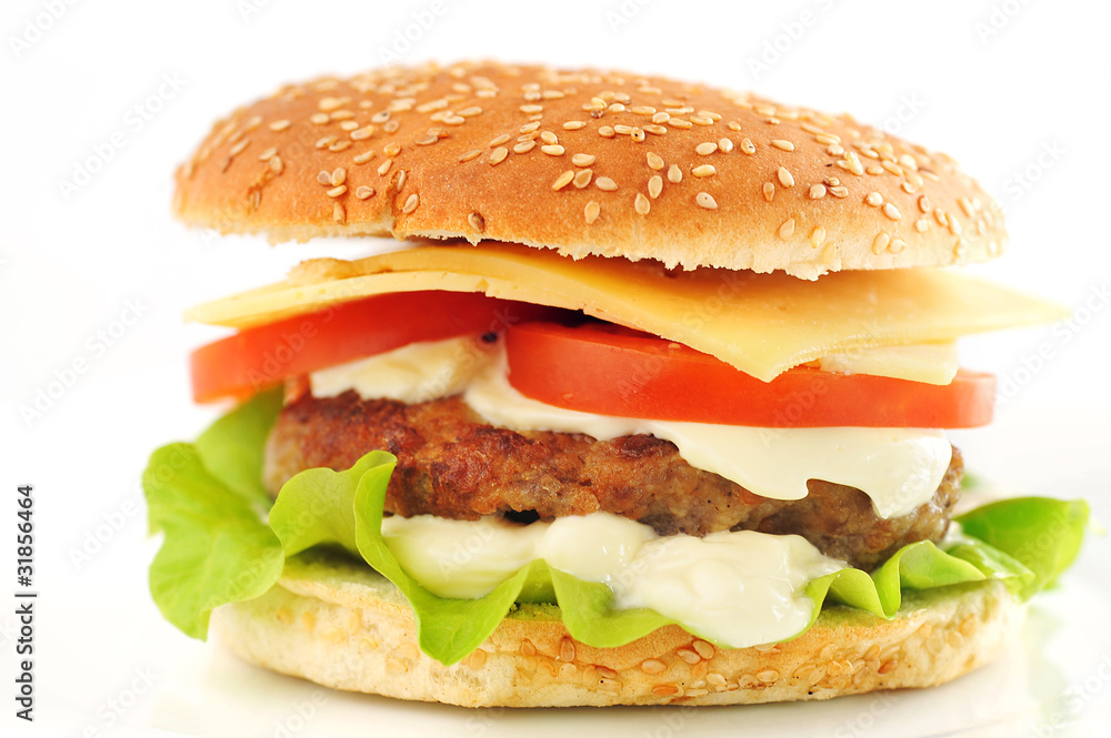 hamburger with cutlet hamburger with cutlet