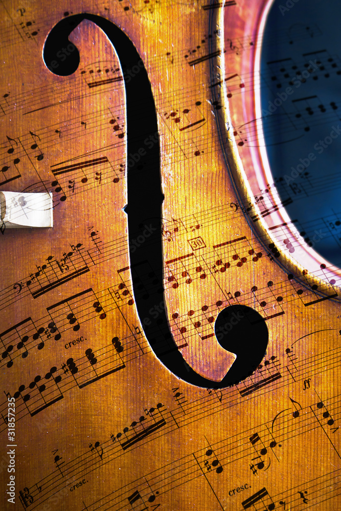 Fototapeta premium Vintage musical background