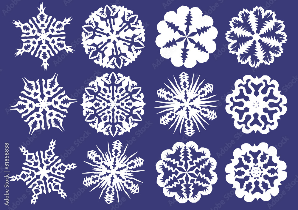 Paper snowflakes Paper snowflakes