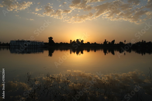 Sunset over the river Nile, Luxor, Egypt 5