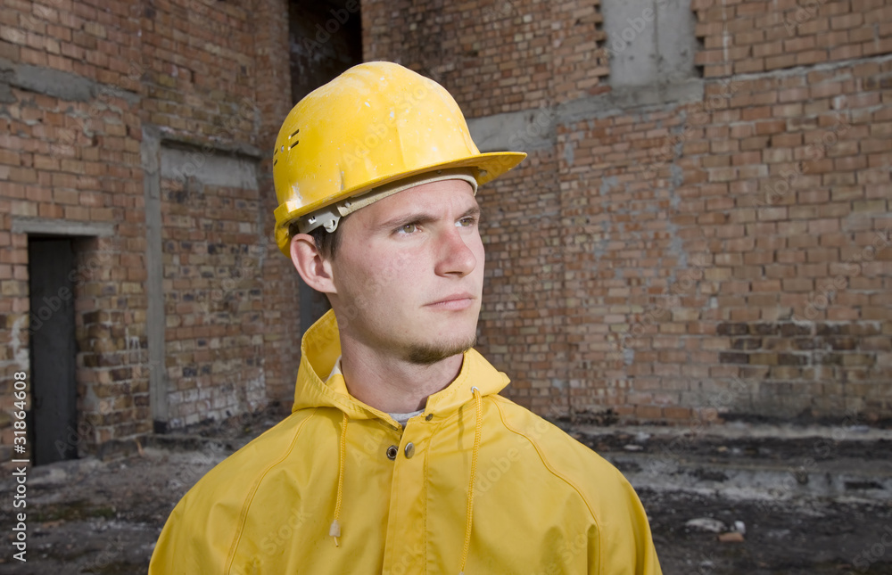 Portrait of confident construction worker Portrait of confident construction worker