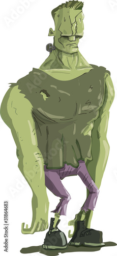 Cartoon Frankenstein monster
