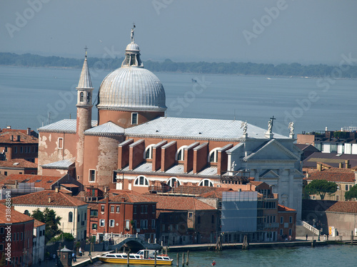 Venice - Le Zitelle church seen from Giudecca Canal photo