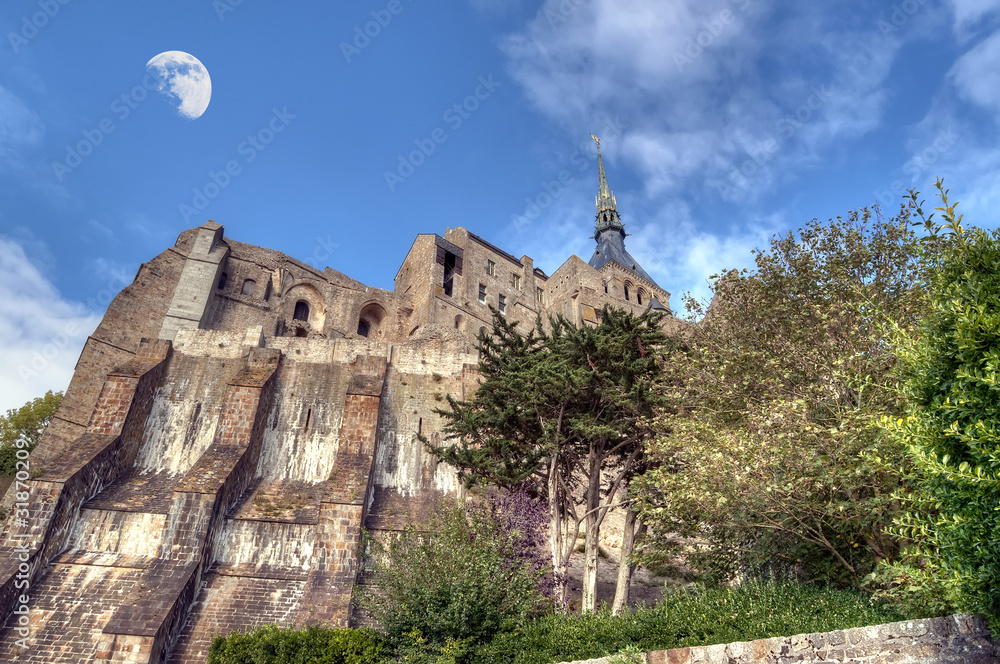 Mont Saint-Michel - Contreforts de l'abbaye Mont Saint-Michel - Contreforts de l'abbaye