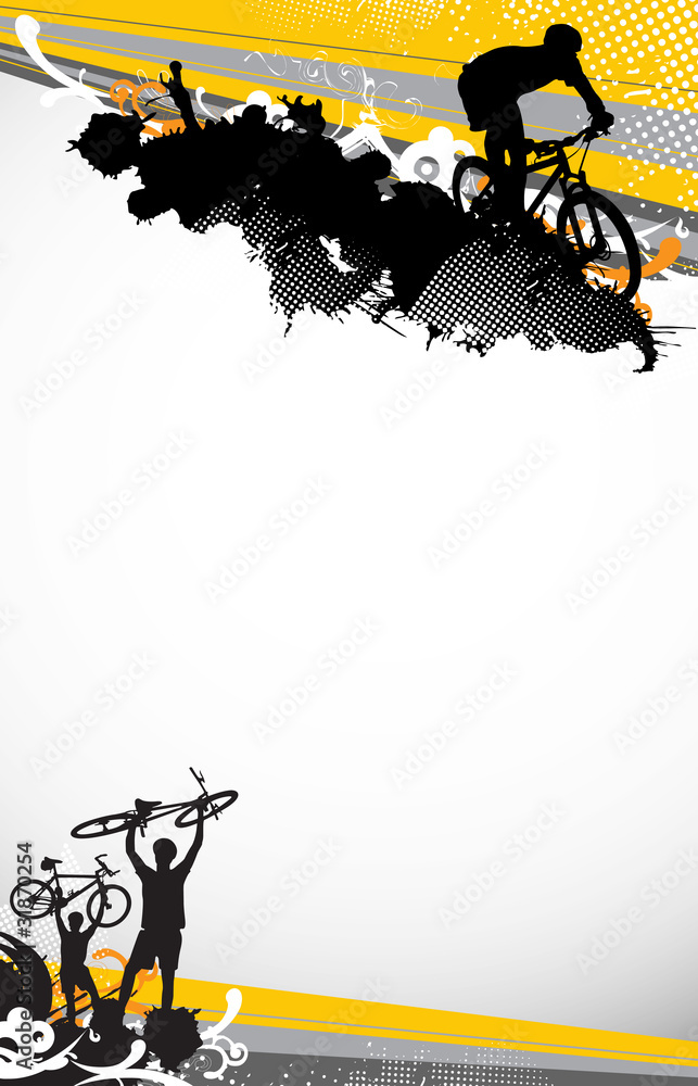 Fototapeta premium Biker background