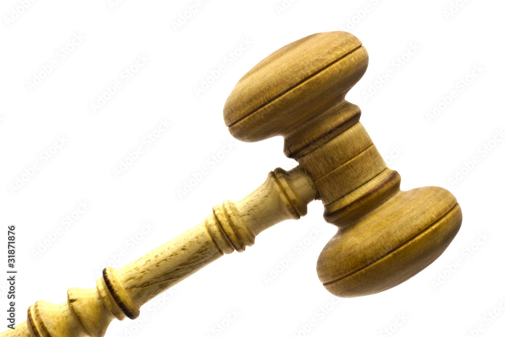 Wood gavel Wood gavel