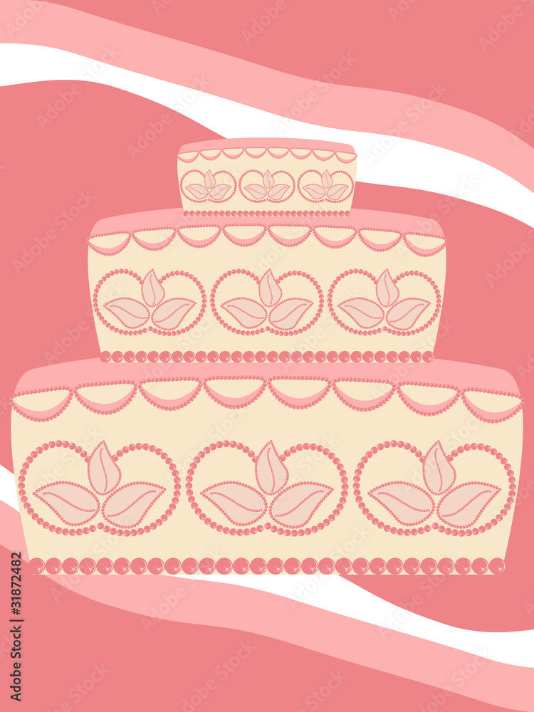 Wedding cake card