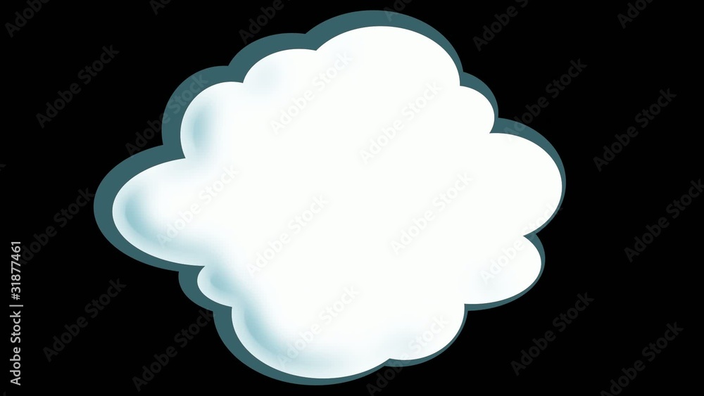 Idea Thought Bubble Loop with Alpha Matte Idea Thought Bubble Loop with Alpha Matte