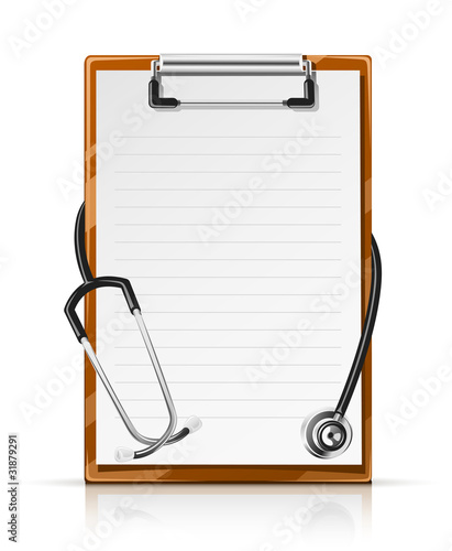 clipboard with phonendoscope