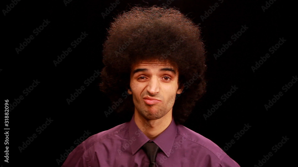 unsatisfied young man expressing negativity unsatisfied young man expressing negativity