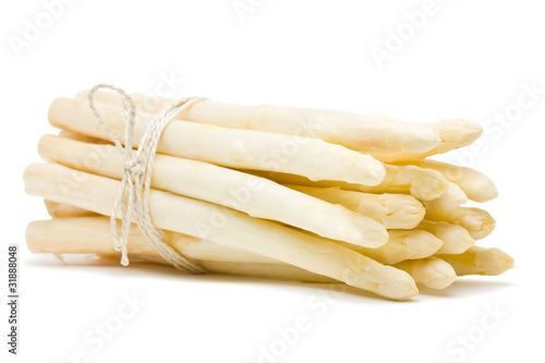 Fresh cut white asparagus