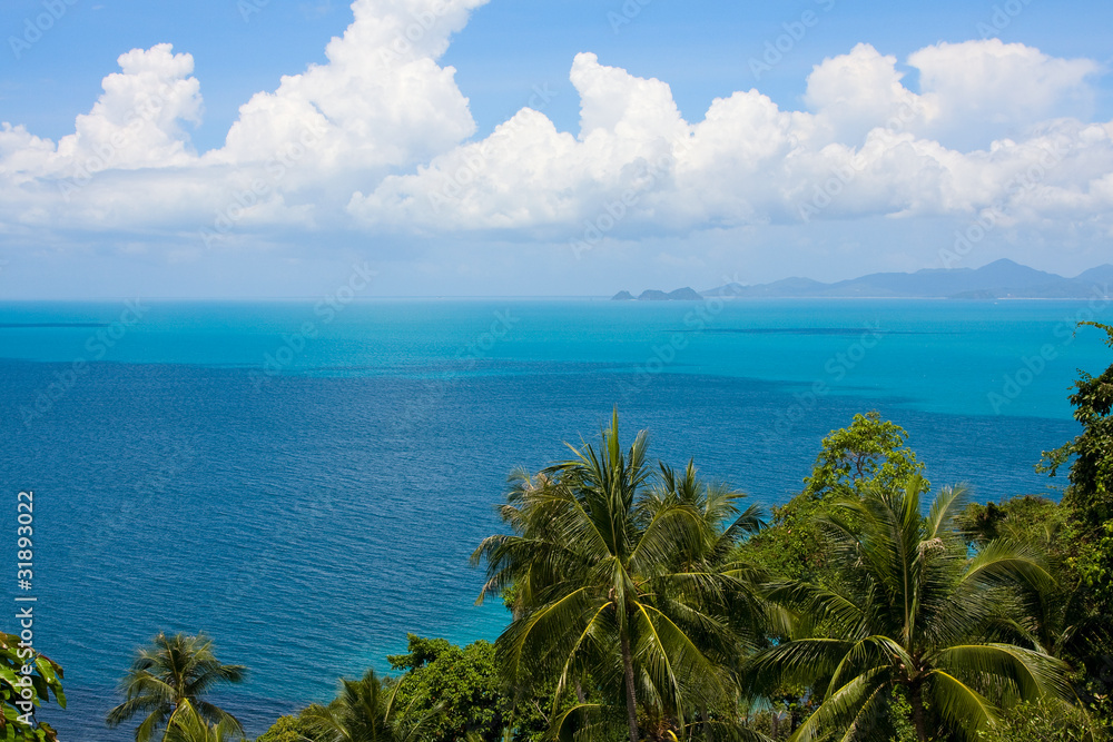View of the island Samui , Thailand