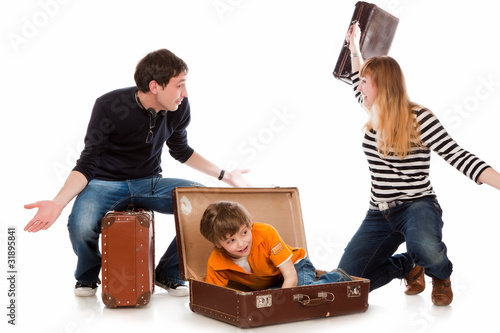 Tableau sur toile surprised parents