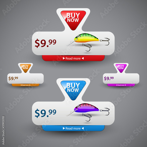Price tag for product sale. Vector  illustration.