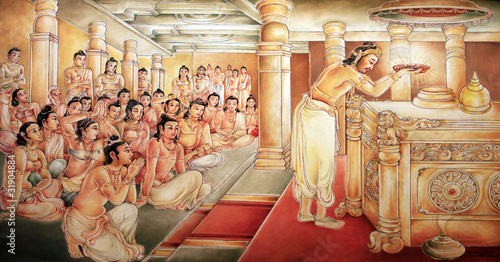 Picture in a temple