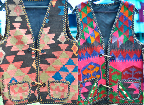 handmade genuine ethnic jackets made of colorful cloth