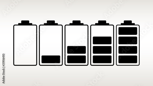 Battery set- vector