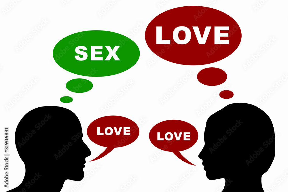 Mann und Frau Konzept - Sex / Love