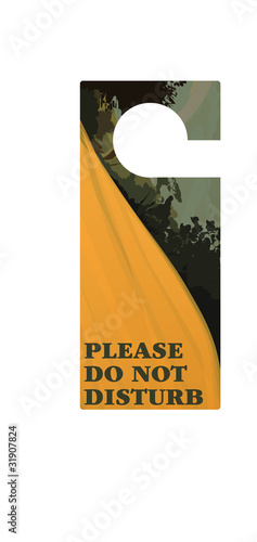 Do not disturb sign