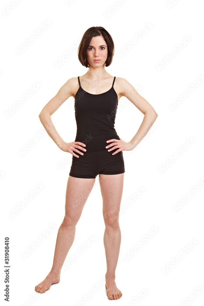 Schlanke sportliche Frau Schlanke sportliche Frau