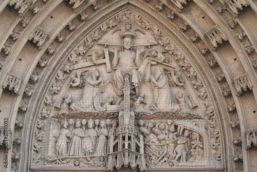 The main portal of Mary's chapel in Würzburg, Germany