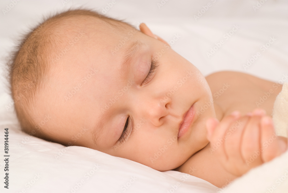 newborn on a white newborn on a white
