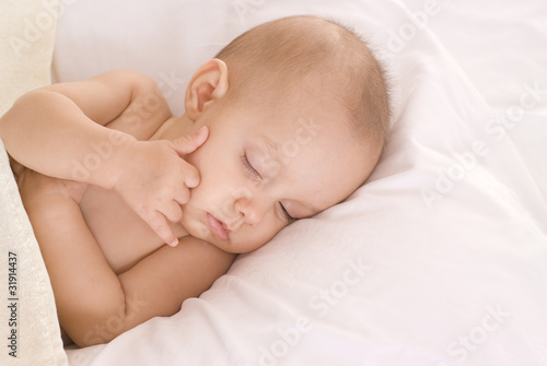portrait of a beautiful newborn