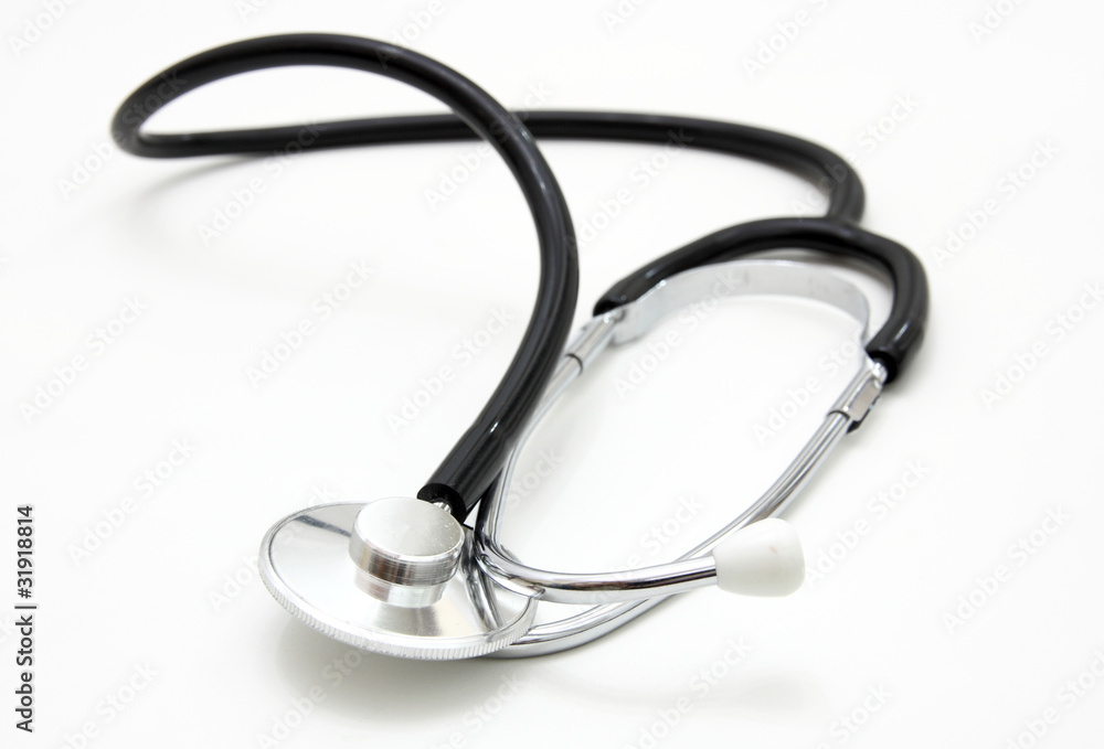 sthetoscope isolated over a white background. sthetoscope isolated over a white background.