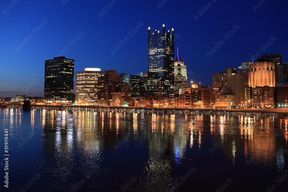 Fototapeta premium view of the Pittsburgh skyline