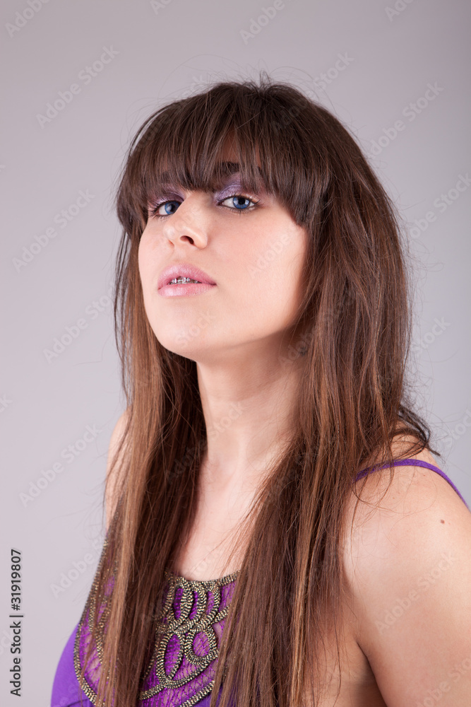 Young and beautiful woman portrait Young and beautiful woman portrait