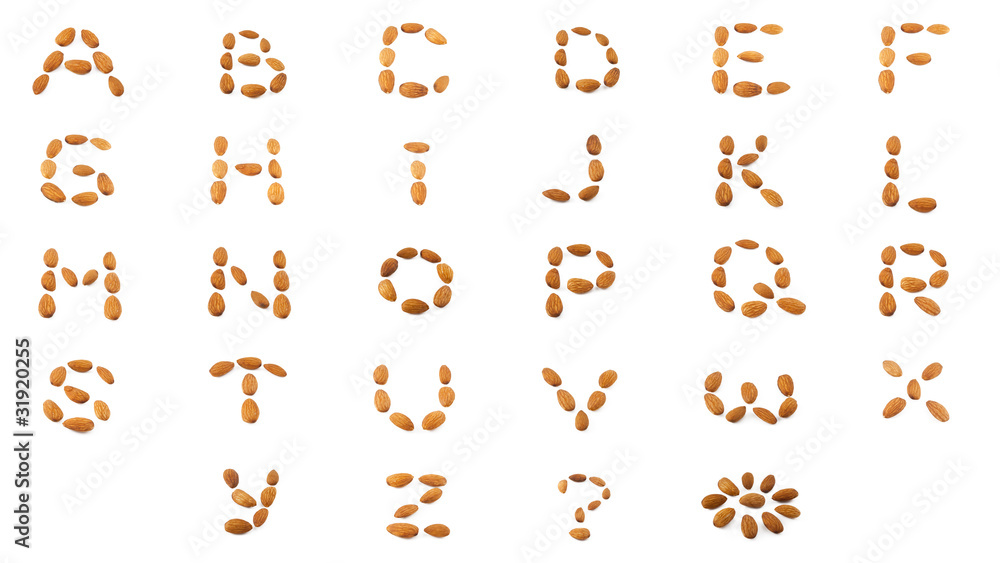 Naklejka premium The English alphabet