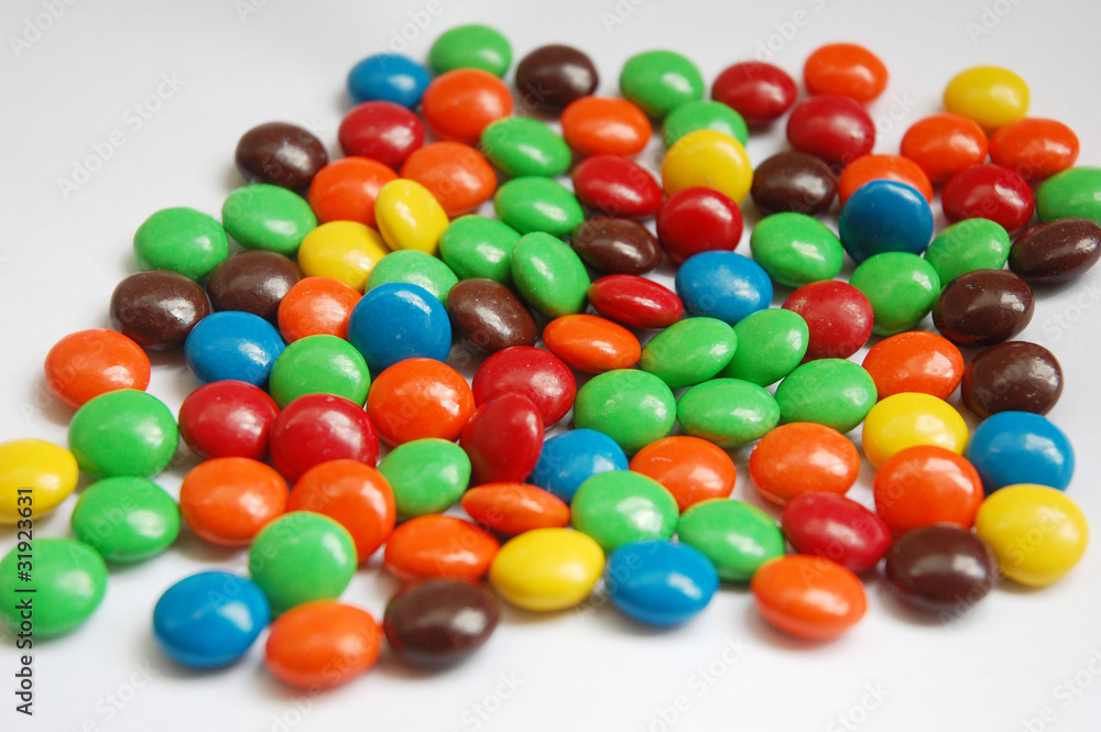 image of colorful candy with white as background image of colorful candy with white as background