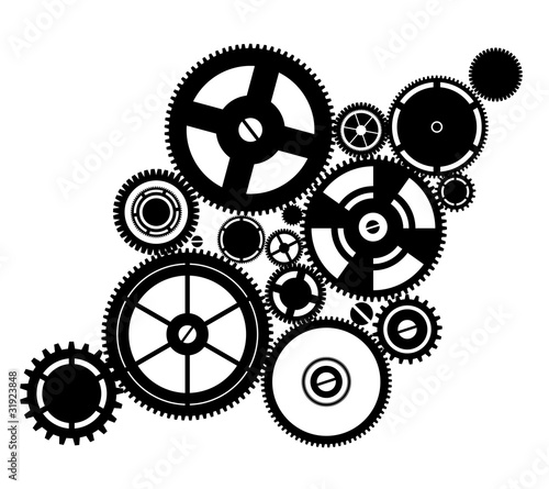 silhouette clockwork