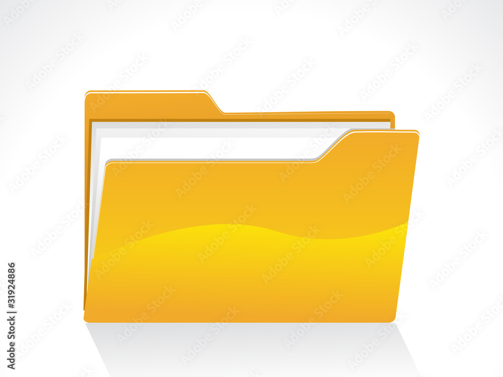 abstract shiny folder icon