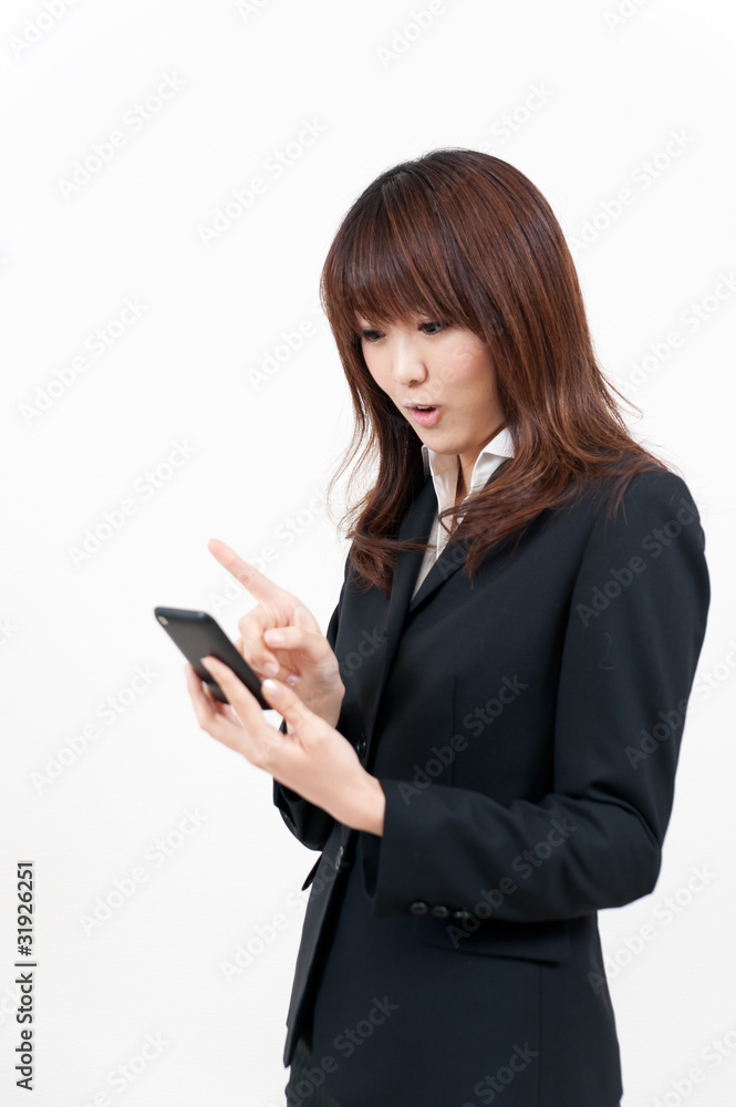 beautiful asian businesswoman using smart phone beautiful asian businesswoman using smart phone