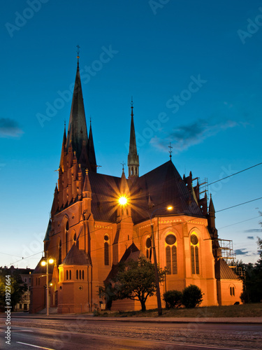 Garrison Church of St. Catherine in Torun, Poland.