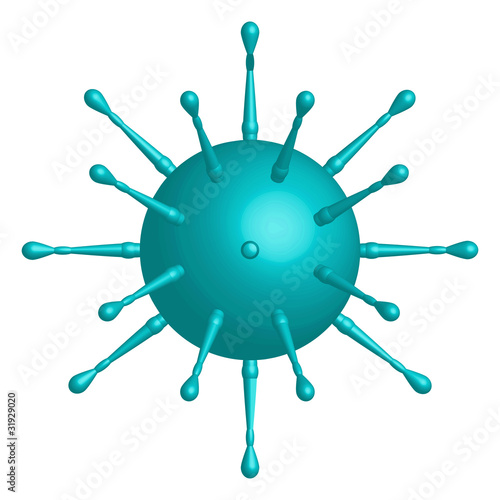 Cyan Virus Shape