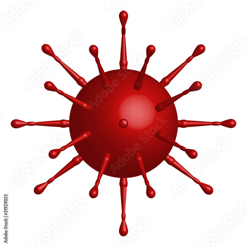 Red Virus Shape
