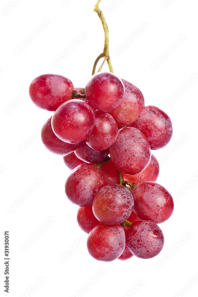 Fresh red grapes