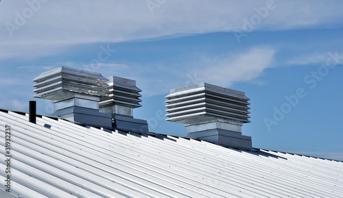 Roof of ecologically retrofitted building