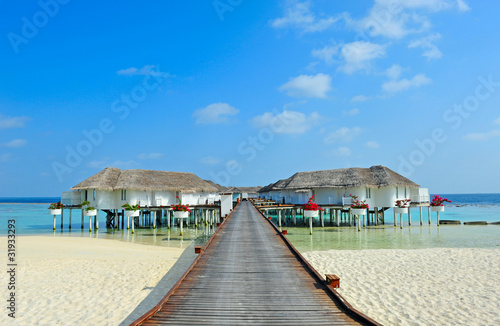 Maldive water villa - bungalows